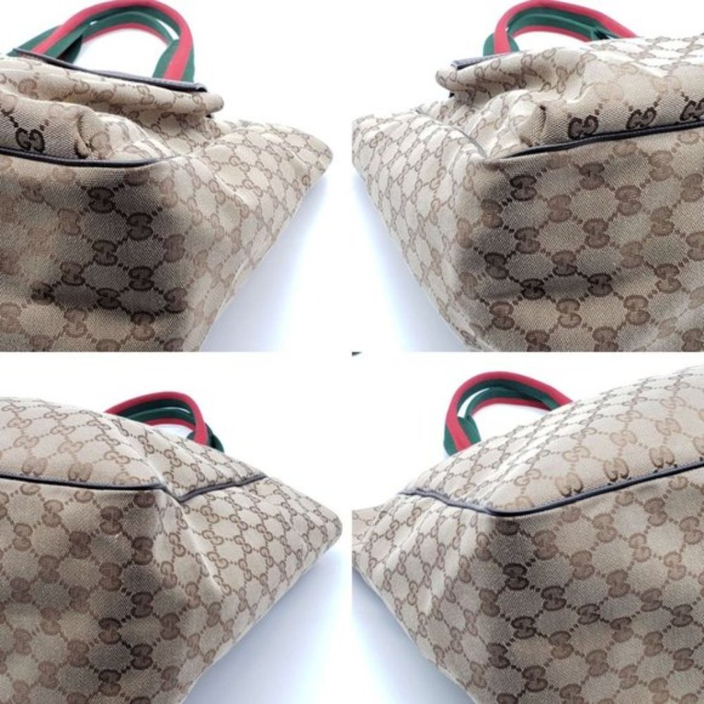 Authentic Gucci GG Canvas Tote Large Shoulder Bag - Picture 10 of 15